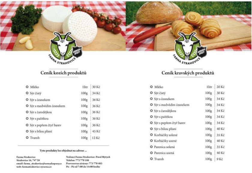 Ceník produktů
